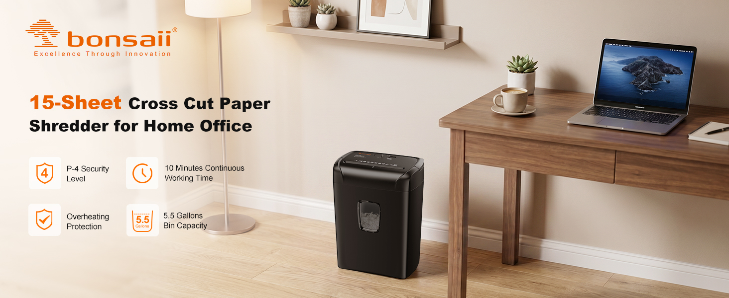 15 sheet Paper shredder for home office