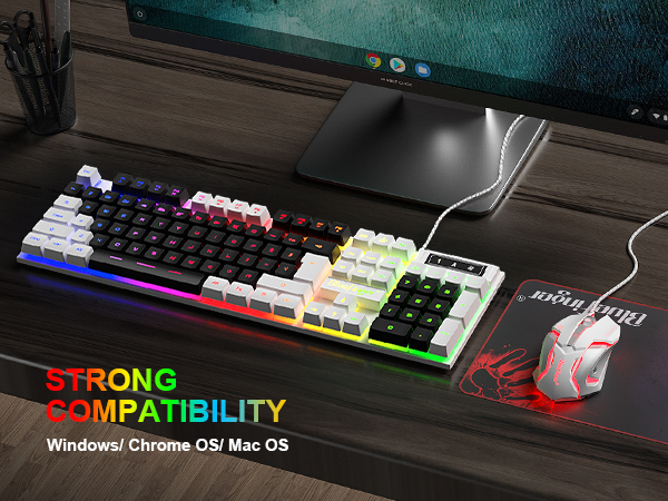 wired gaming keyboard and mouse