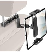 Kairiyard Tablet Holder for Car, 3 in 1 Extension Arm Adjustable Car Headrest Tablet Holder Road ...