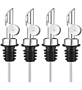 Pafusen 2 Pack Weighted Liquor Pour Spout, Auto Flip Olive Oil Dispenser Dpout, Pour Spout for Li...