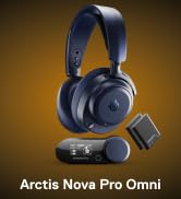 SteelSeries Arctis Nova Pro Omni Gaming Headset - Midnight Blue | 96kHz/24bit, ANC, ClearCast Pro...
