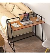 EUREKA ERGONOMIC Foldable Desk 41", No Assembly Required Home Office Small Folding Computer Desk ...