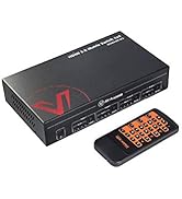 AV Access HDMI Matrix HDMI 2.0 Splitter Switch 4x4 4K@60Hz 4:4:4 HDR Dobly Vision CEC, Audio Extr...