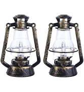 2Pcs Miniature Lantern Mini Kerosene Lamp Light Dollhouse Decoration Accessories, 1:12 Dollhouse ...