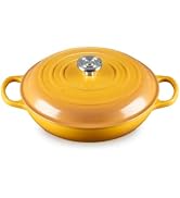 Le Creuset Enameled Cast Iron Signature Round Braiser, 3.5 qt., Nectar