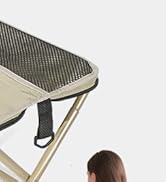 12 Inch Folding Stool & Crossbody Bag for Outdoor - Lightweight Collapsible Stool Purse Chair wit...