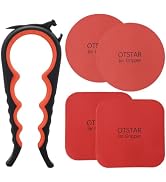 Otstar Jar Opener with Gripper Pads for Weak Hands, Seniors with Arthritis | Multifunction Lid Op...