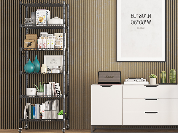 storage shelves on wheels