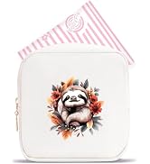 BJDAMAI Sloth Mini Makeup Bag, Sloth Gift For Women Girls, Cute Portable Zipper Pouch Cosmetic Ba...