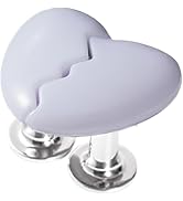 BWESOO White Toilet Button, 2 in 1 Heart-Shaped Drawer Knobs,Toilet Tank Button, Love Heart Broke...