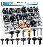 Bemaka 180Pcs Car Body Trim Screws Assortment Kit, 15 Sizes Automotive Trim Screws with Phillips ...