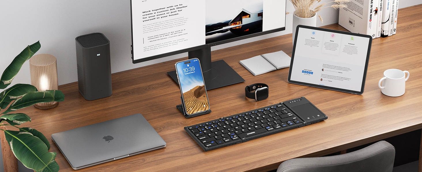Elegant and stylish foldable keyboard