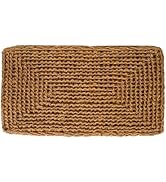 THEODORE MAGNUS Natural Coir Doormat with Interwoven Rope Design 17x30 - for Indoor/Outdoor Use -...