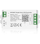 BTF-LIGHTING C01W Monochrome PWM (+V -V) 2PIN LED Strip Dim Brightness 2.4GHz Tuya WiFi Group Con...