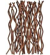 Brown Wavy Rattan Reed Diffuser Sticks Fragrance Diffuser Replacement Refill Sticks (7in)