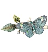 She's Original Colorful Butterfly Dream Embroidered Hair Clip, Luxurious Handmade Hair Accessory ...