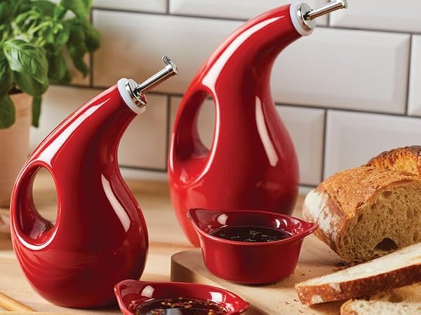 Rachael Ray EVOO set, cruet set, evoo cruet, evoo bottle, olive oil bottle,