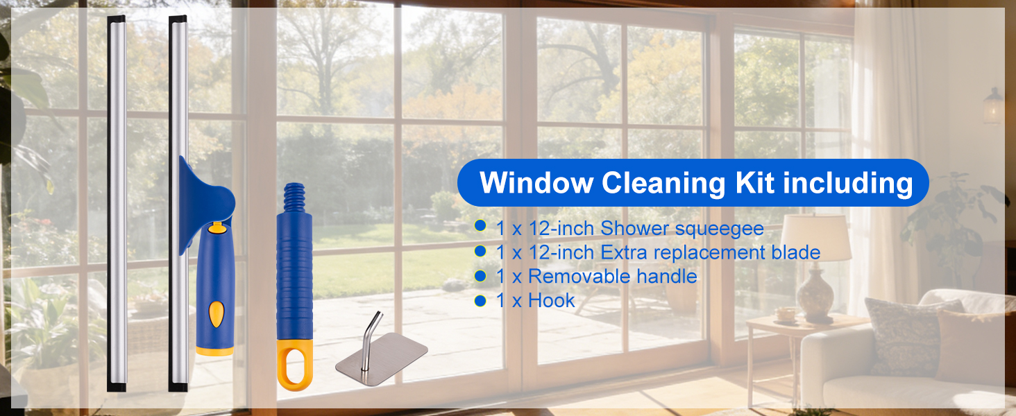 shower squeegee with hook