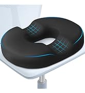 BlissTrends Donut Pillow Seat Cushion, Memory Foam Lifting Cushions(Black) | Donut Chair Cushions...
