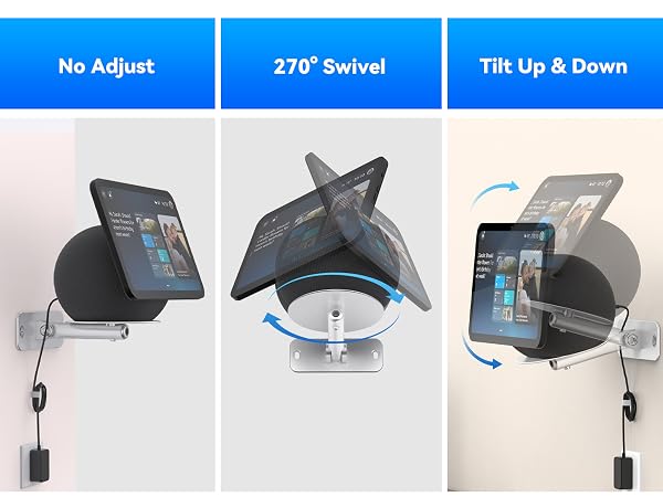 adjustable wall mount for echo show 8 2025