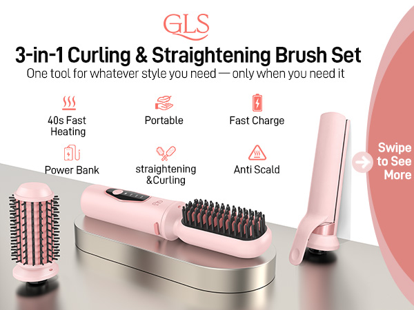 cordless straightener brush