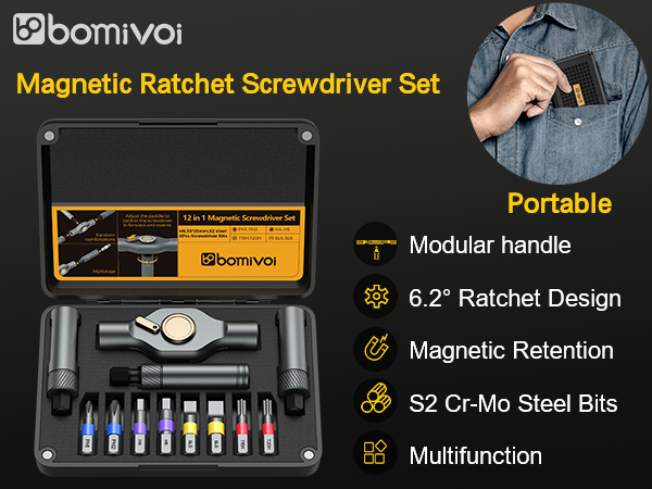 Magnetic screwdriver set