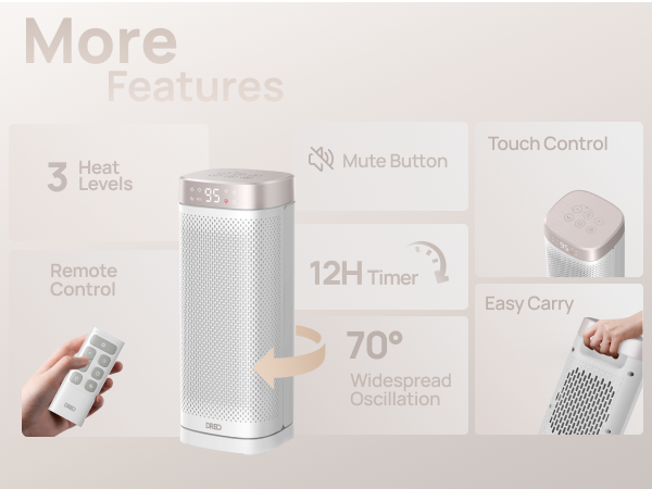 space heater with remote