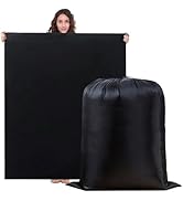 2 Pack Clothes Storage Bag, 43" x 55" Moving Bags Heavy Duty Extra Large with Drawstring, Reusabl...
