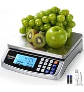 ATOGOU 66lb Food Scale, Commercial Kitchen Scale with Price Computing, Plug-in Usable, 0.05oz/1g,...