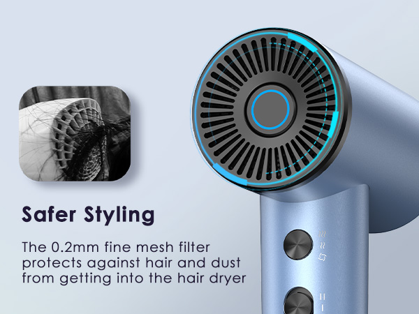 high speed ionic hair dryer fast drying blow dryer lightweight small travel hairdryer for women