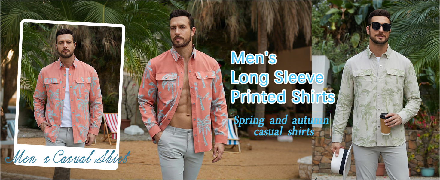 Mens Long Sleeve Button Down Shirts