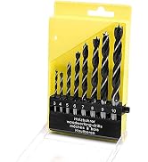 Brad Point Drill Bits - 8 Pcs 3-10mm Spur Point Spiral Twist Wood Metric Drill Bits with Durable ...