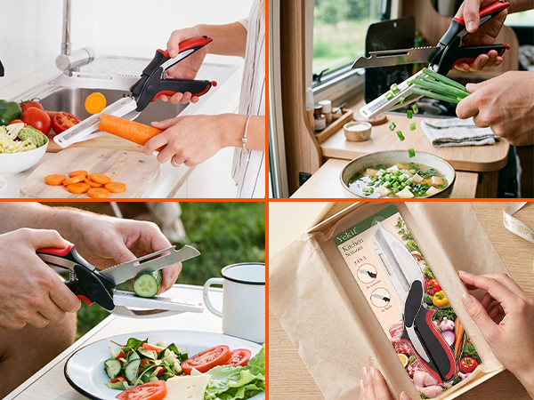 vegetable scissors 2 in 1 kitchen scissors kitchen shears for food vegetable chopper