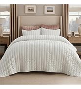 Bedsure Velvet Quilt King Size Set - 108"x96" Lightweight Velvet Comforter King, Oversized Luxury...