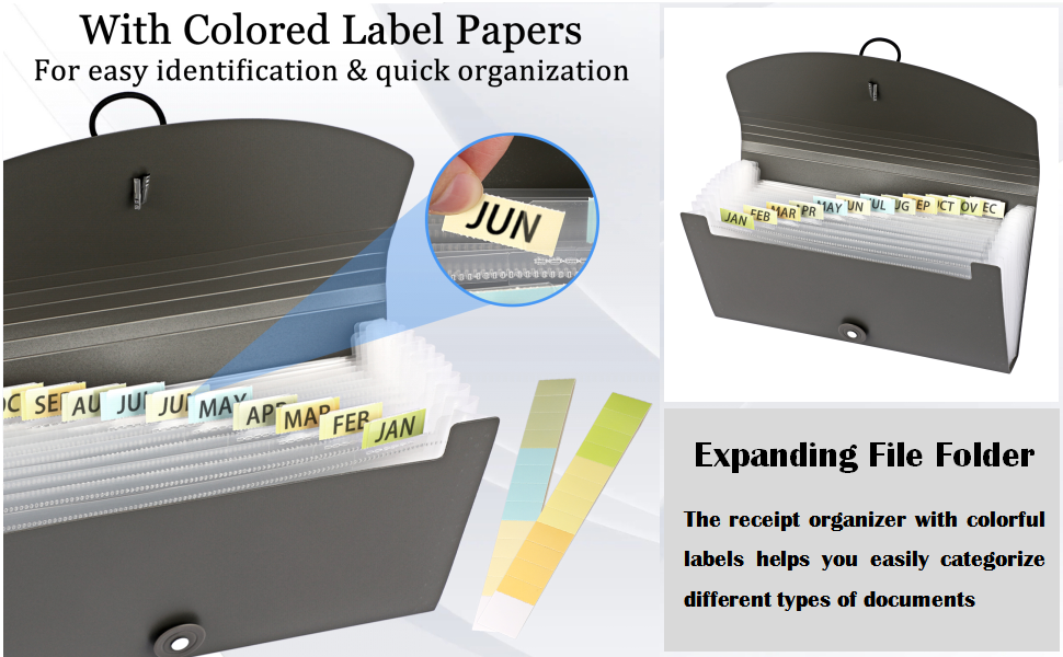File Organizer with 13 Pockets