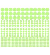1 Sheet 407 Pcs Glow in The Dark Wall Stickers, Removable Glow in Dark Dots Wall Decals Stickers ...