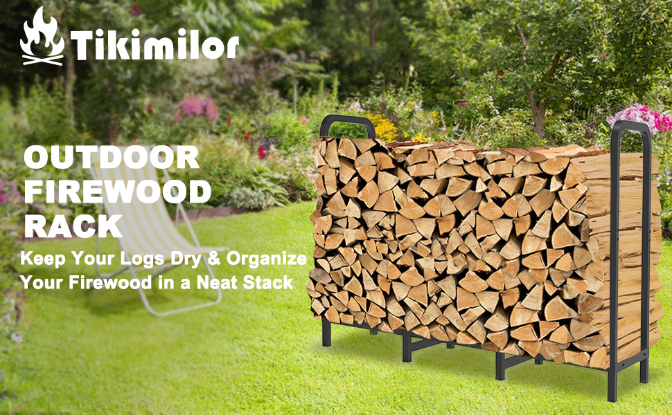 4FT Firewood rack