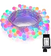 LYHOPE Easter String Lights, 100 LED 33ft Easter Pastel Lights 8 Lighting Modes with Timer, UL Li...