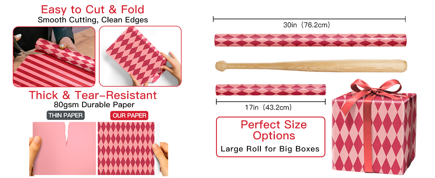 Reversible Wrapping Paper Roll