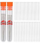 GarfxG 120pcs Beading Needles Straight Beading Needles for Jewelry Making, Size 10 and Size 11 Fi...