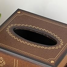 wood tissue box cover