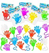 40 Pcs Sticky Hands For Kids Party Favor Goodie Bag Stuffer Stretchy Treasure Box Toy Classroom P...