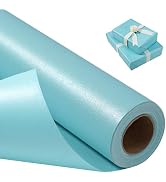 Juertime Matte Blue Wrapping Paper, Reversible Pearly-Lustre Gift Wrap Paper Perfect for Wedding,...