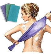 Bathway Exfoliating Washcloth - 36.81-Inch Japanese Exfoliating Towel, Back Scrubber for Shower a...