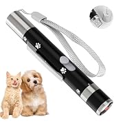 Cat Toy, Interactive USB Rechargeable Chase Toy for Indoor Pet Cat & Dogs | 3 Light Modes & 5 Fun...