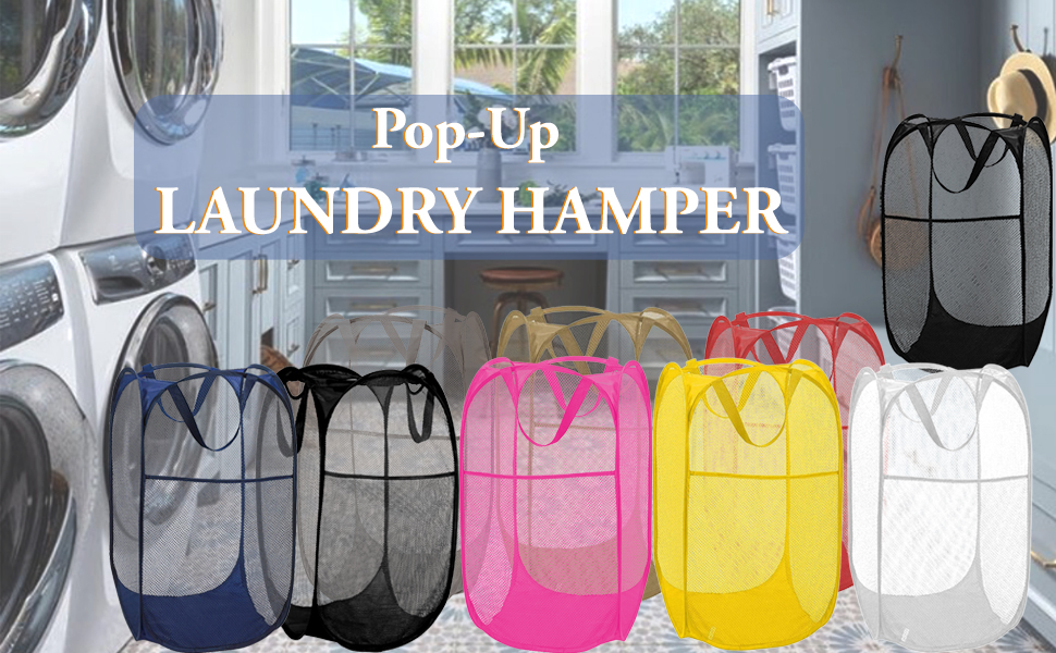 pop-up laundry mesh hamper