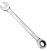WORKPRO 19mm Ratcheting Combination Wrench Metric, CR-V Constructed with Mirror Polish Chrome Pla...