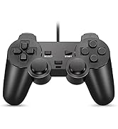 FIOTOK Wired Controller Compatible with PS2 Console with Upgraded Joystick/Double Shock/with 2.2M...