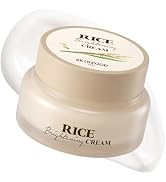 SKINFOOD Rice Brightening Cream, Korean Face Moisturizer with 48 Hours Fermented Rice Water, Kore...