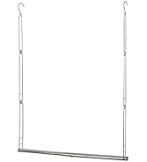STORAGE MANIAC Hanging Closet Rod, Adjustable Width and Height Closet Hanging Organizer, Space-Sa...